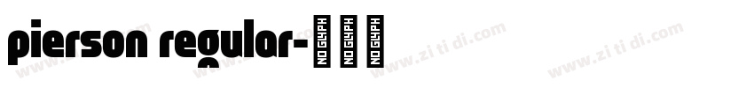 pierson regular字体转换